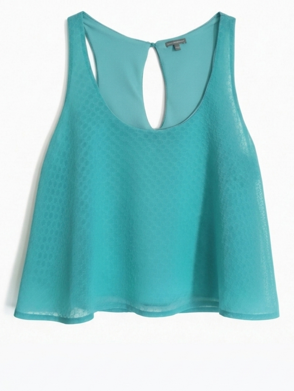Charlotte Russe Turquoise Sleeveless Crop Top